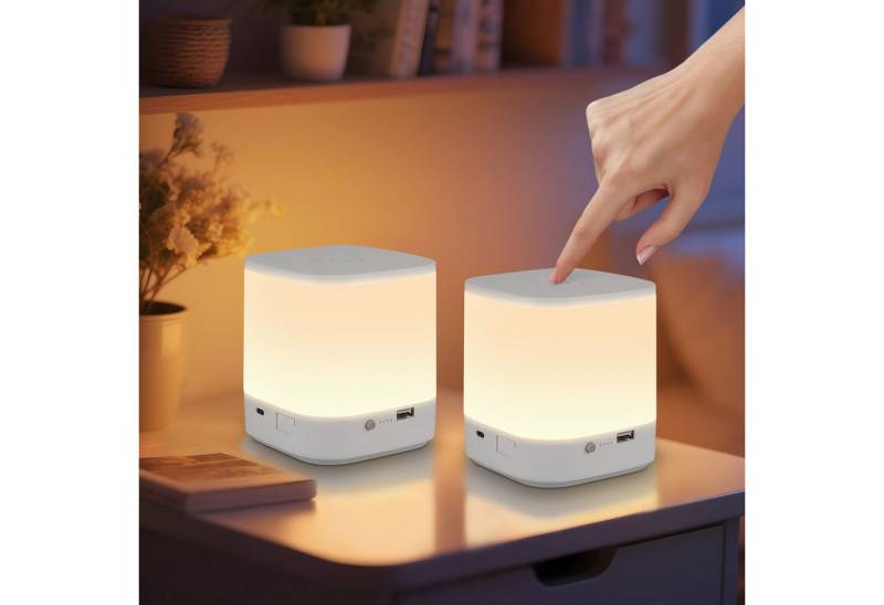 ZMH LED Tischleuchte Akku 1800mAH Touch Dimmbar Nachttischlampe Kabellos Schlafzimmer, Augenschutz, Einfache Installtion, LED fest integriert, 3000-6500K, USB Aufladbar mit 3 Farbtemperatur&Timing Funktion Nachtlicht ZMH LED Tischleuchte Akku 1800mAH Touch Dimmbar Nachttischlampe Kabellos Schlafzimmer, Augenschutz, Einfache Installtion, LED fest integriert, 3000-6500K, USB Aufladbar mit 3 Farbtemperatur&Timing Funktion Nachtlicht von ZMH