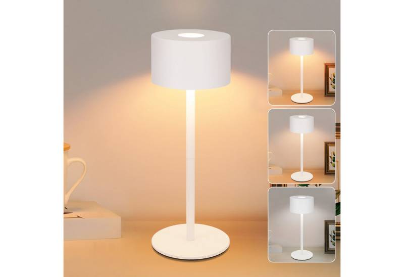 ZMH LED Tischleuchte LED Tischlampe Kabellos: Touch Dimmbar, 3000-6500, 3000-6500K, Tischleuchte mit 3 Farbtemperaturen Höhenverstellbar USB von ZMH