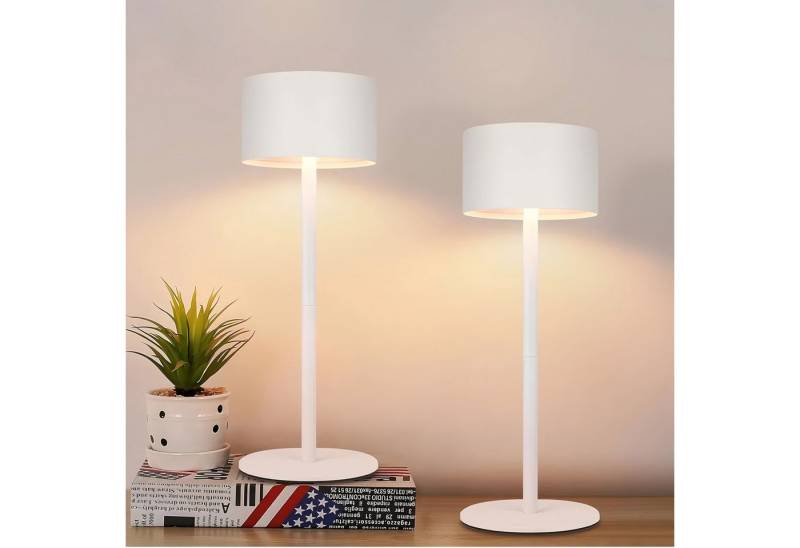 ZMH LED Tischleuchte LED Tischlampe Kabellos: Touch Dimmbar, 3000-6500, 3000-6500K, Tischleuchte mit 3 Farbtemperaturen Höhenverstellbar USB von ZMH