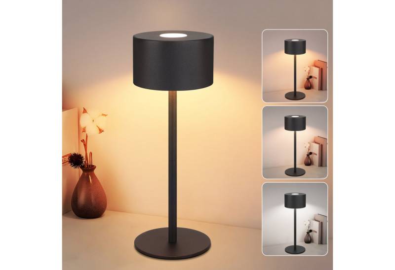 ZMH LED Tischleuchte LED Tischlampe Kabellos: Touch Dimmbar, 3000-6500, 3000-6500K, Tischleuchte mit 3 Farbtemperaturen Höhenverstellbar USB von ZMH