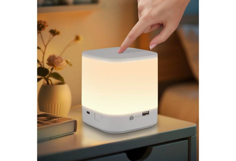 ZMH LED Tischleuchte mit 3 Farbtemperatur Nachttischlampe Akku 3600mAH USB Aufladbar Flur, Augenschutz, Einfache Installtion, LED fest integriert, 3000-6500K, mit 3 Farbtemperatur&Timing Funktion Nachttischlampe für Schlafzimmer ZMH LED Tischleuchte mit 3 Farbtemperatur Nachttischlampe Akku 3600mAH USB Aufladbar Flur, Augenschutz, Einfache Installtion, LED fest integriert, 3000-6500K, mit 3 Farbtemperatur&Timing Funktion Nachttischlampe für Schlafzimmer von ZMH