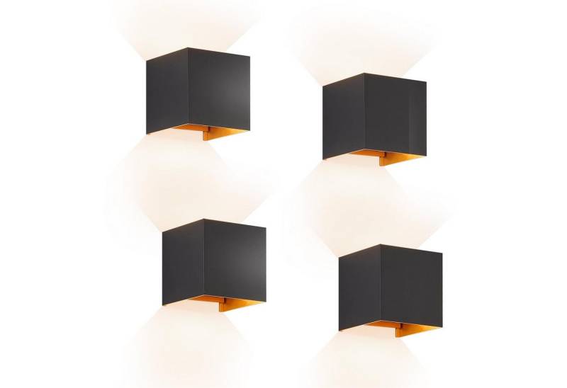 ZMH LED Wandleuchte Innen Wandlampe 5W Außenlampe Warmweiß Wand Flur, LED fest integriert, Wand Flur Schwarz-Gold ZMH LED Wandleuchte Innen Wandlampe 5W Außenlampe Warmweiß Wand Flur, LED fest integriert, Wand Flur Schwarz-Gold von ZMH