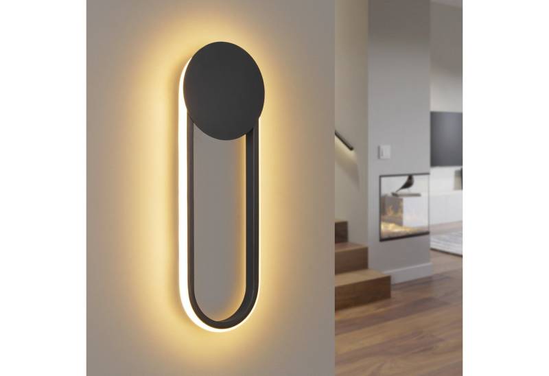 ZMH LED Wandleuchte Innen Wandlampe Flurlampe Modern Design 3000K, Außenleuchtend, LED fest integriert, warmweiß von ZMH