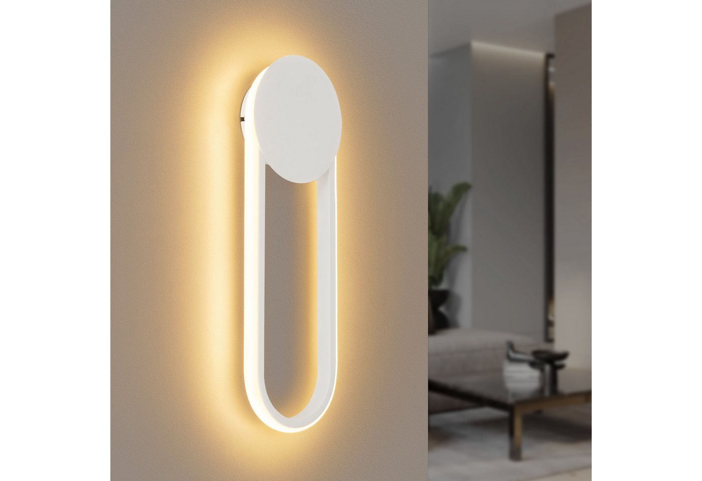 ZMH LED Wandleuchte Innen Wandlampe Flurlampe Modern Design 3000K, Außenleuchtend, LED fest integriert, warmweiß ZMH LED Wandleuchte Innen Wandlampe Flurlampe Modern Design 3000K, Außenleuchtend, LED fest integriert, warmweiß von ZMH