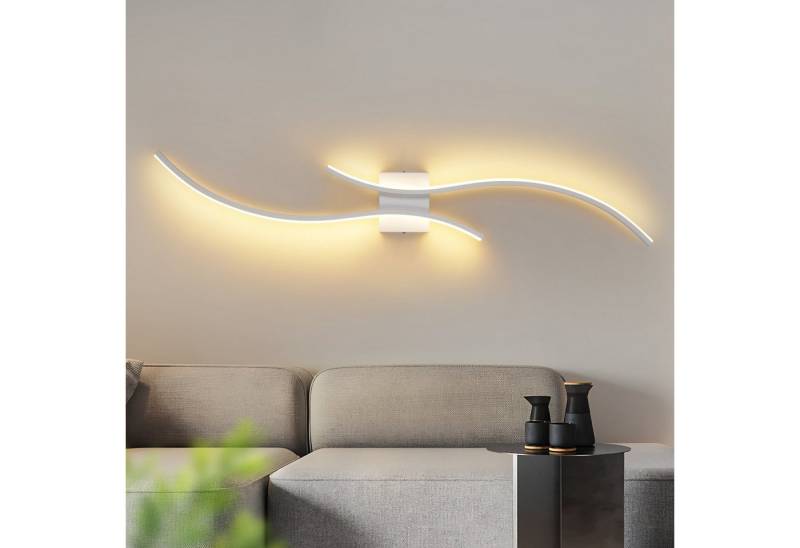 ZMH LED Wandleuchte Innen Wandlampe Flurlampe Modern Design 3000K, Außenleuchtend, LED fest integriert, warmweiß von ZMH
