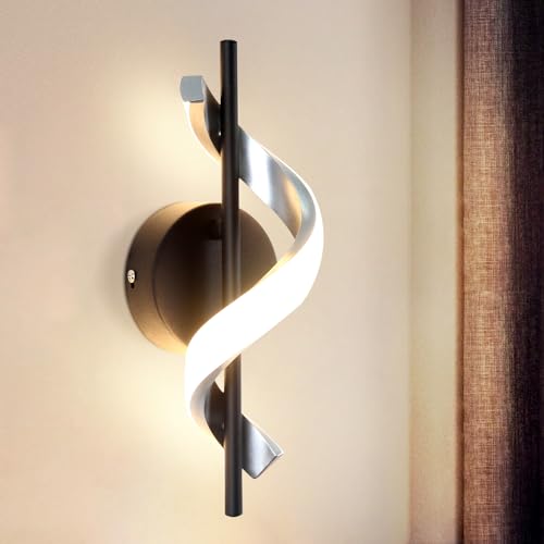 ZMH LED Wandleuchte Innen Wandlampe - Modern Design Flurlampe Schlafzimmer 3000K Warmweiß treppenhauslampe Wandbeleuchtung für Flur Schlafzimmer Treppenhaus Wohnzimmer Arbeitszimmer von ZMH