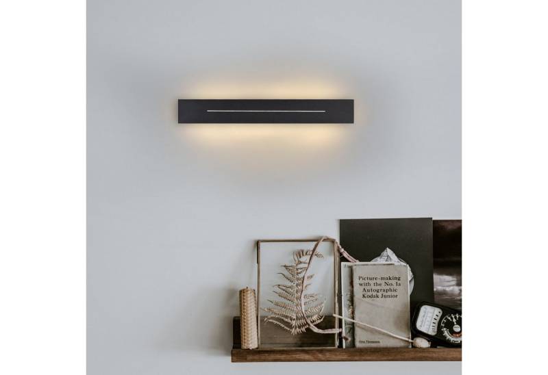 ZMH LED Wandleuchte Wandlampe innen weiß/schwarz 30cm 60cm 100cm, LED fest integriert, warmweiß von ZMH