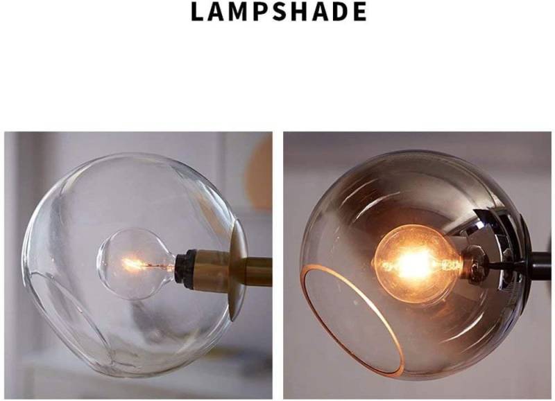 ZMH Lampenschirm Material: Glas, Farbe: rauchgrau ZMH Lampenschirm Material: Glas, Farbe: rauchgrau von ZMH