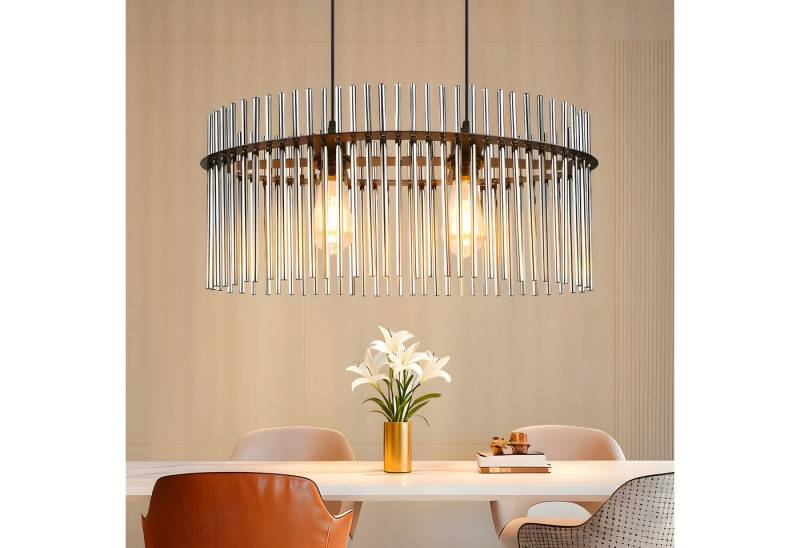 ZMH Pendelleuchte Esstisch Hängelampe 3 Flammig - E27 Vintage, ohne Leuchtmittel, Esszimmerlampe Hängend Glas Ø 16 cm ZMH Pendelleuchte Esstisch Hängelampe 3 Flammig - E27 Vintage, ohne Leuchtmittel, Esszimmerlampe Hängend Glas Ø 16 cm von ZMH