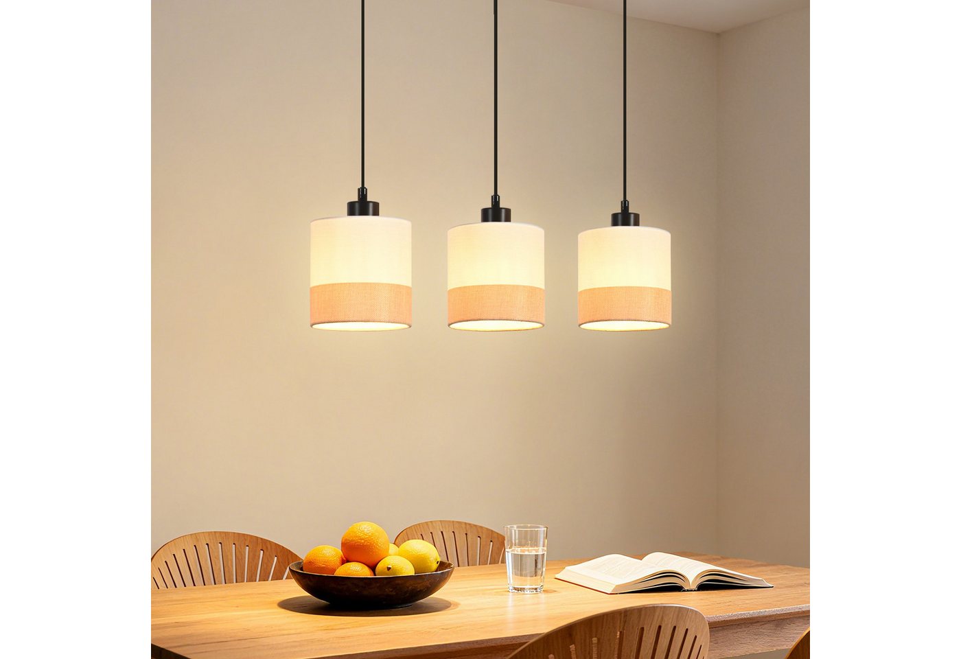 ZMH Pendelleuchte Esstisch Hängeleuchte 3 flammig E27 Retro Esszimmerlampe, ohne Leuchtmittel ZMH Pendelleuchte Esstisch Hängeleuchte 3 flammig E27 Retro Esszimmerlampe, ohne Leuchtmittel von ZMH