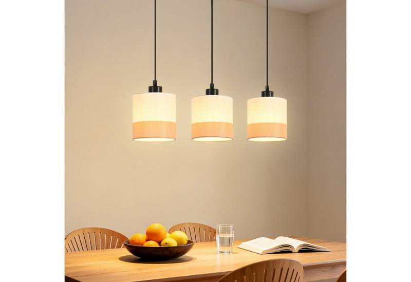 ZMH Pendelleuchte Esstisch Hängeleuchte 3 flammig E27 Retro Esszimmerlampe, ohne Leuchtmittel von ZMH