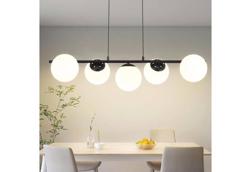 ZMH Pendelleuchte Esstisch Hängeleuchte Glas Hängelampe E27 5-Flammig, ohne Leuchtmittel, Kreative Esstischlampe für Esszimmer Wohnzimmer ZMH Pendelleuchte Esstisch Hängeleuchte Glas Hängelampe E27 5-Flammig, ohne Leuchtmittel, Kreative Esstischlampe für Esszimmer Wohnzimmer von ZMH