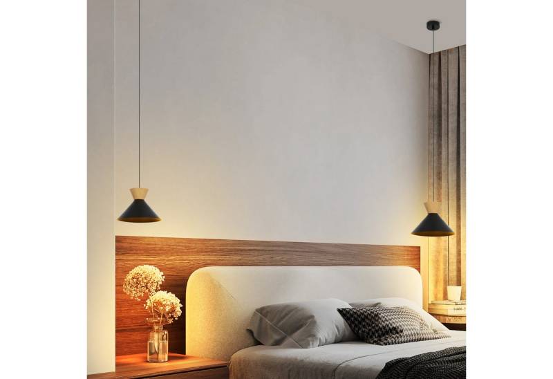 ZMH Pendelleuchte Esszimmer 2 x Schwarz/ Weiß 1 Flammig Hängeleuchte Ø25cm Retro Flur, Einfache Installation, ohne Leuchtmittel, 149 CM Metall Industrial Design Hängelampe E27 Küche Schlafzimmer ZMH Pendelleuchte Esszimmer 2 x Schwarz/ Weiß 1 Flammig Hängeleuchte Ø25cm Retro Flur, Einfache Installation, ohne Leuchtmittel, 149 CM Metall Industrial Design Hängelampe E27 Küche Schlafzimmer von ZMH