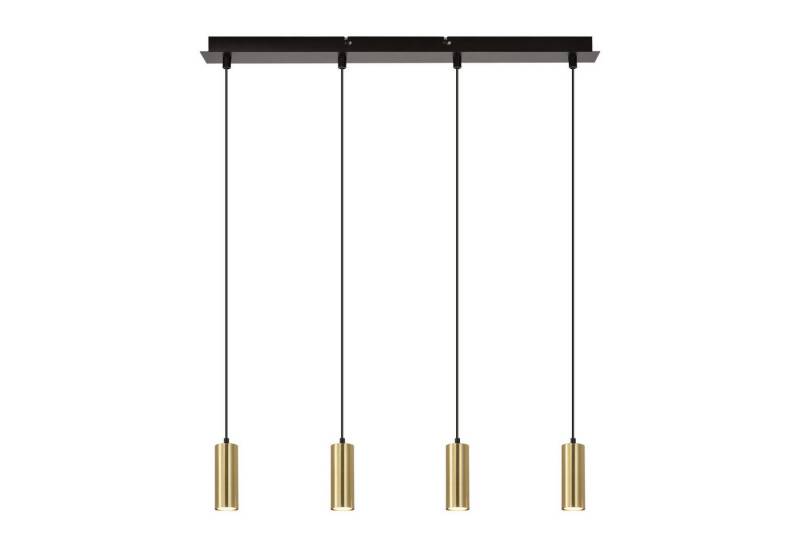 ZMH Pendelleuchte 4 Flammig Holz Esstisch Metall Matt GU10, ohne Leuchtmittel, Hängeleuchte Höhenverstellbar Modern Innen Lampe für Esstischlampe von ZMH