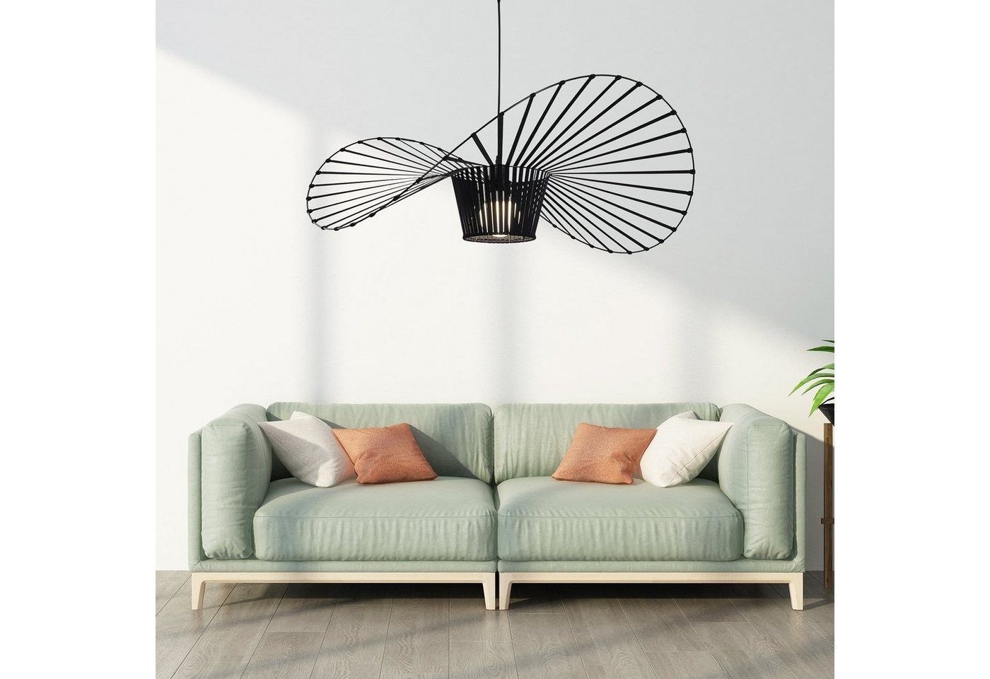 ZMH Pendelleuchte Schwarz Modern E27 Pendelleuchte Esstisch für Esszimmer Schlafzimmer, Augenschutz, ohne Leuchtmittel, Kreativität und Individualität Einfache Installation Whonzimmer ZMH Pendelleuchte Schwarz Modern E27 Pendelleuchte Esstisch für Esszimmer Schlafzimmer, Augenschutz, ohne Leuchtmittel, Kreativität und Individualität Einfache Installation Whonzimmer von ZMH
