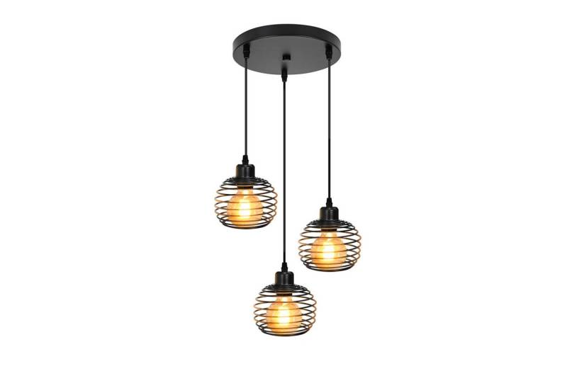 ZMH Pendelleuchte Vintage Pendelleuchte Schwarz E27 Pendellampe aus Metall, LED wechselbar ZMH Pendelleuchte Vintage Pendelleuchte Schwarz E27 Pendellampe aus Metall, LED wechselbar von ZMH