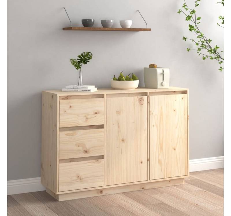 ZMH Sideboard 111x34x75 cm Massivholz Kiefer Wohnzimmer von ZMH