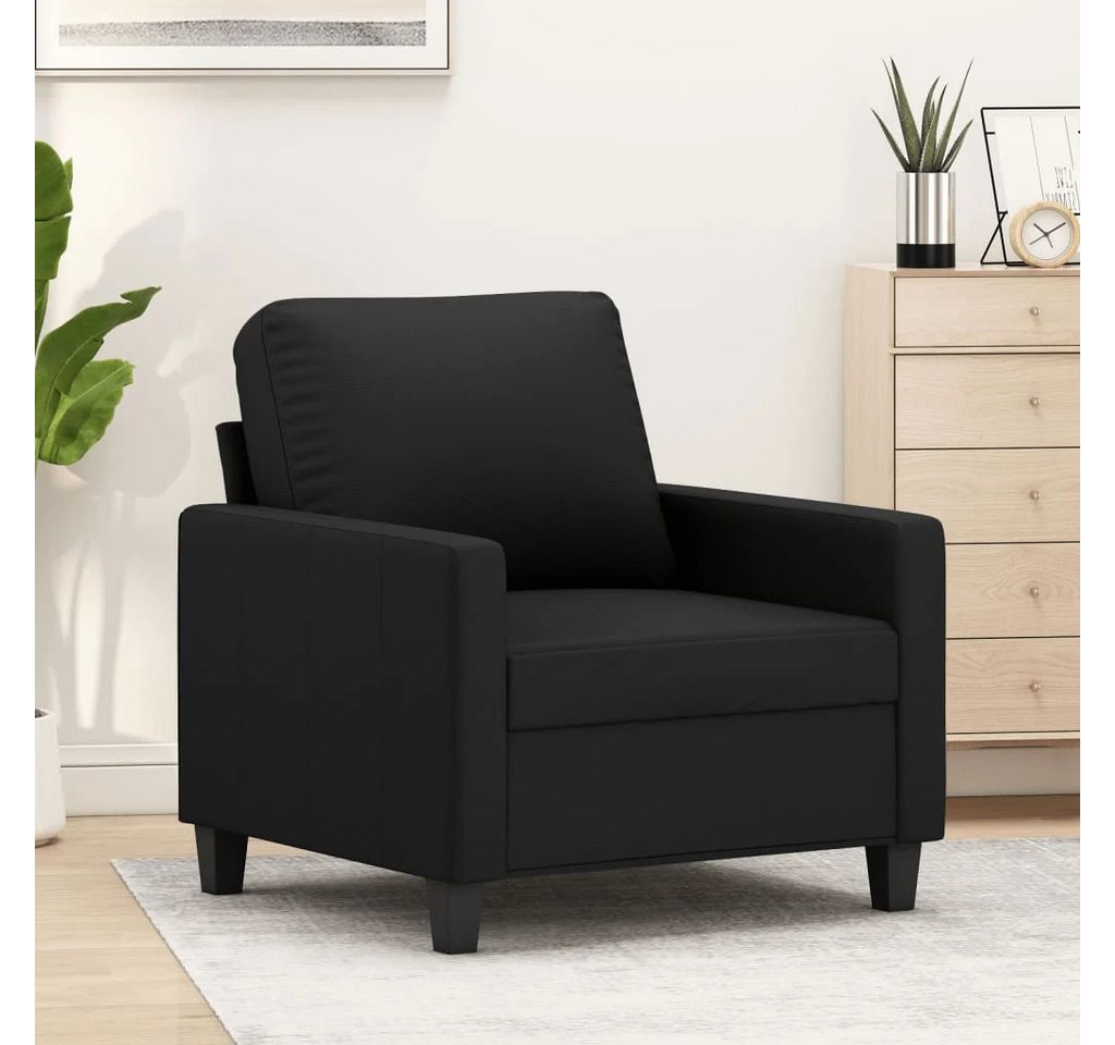 ZMH Sofa 1-Sitzer Sofa Schwarz 60 cm Kunstleder Sessel Wohnzimmer, Set 1 Teile, Bequemes Sitzerlebnis ZMH Sofa 1-Sitzer Sofa Schwarz 60 cm Kunstleder Sessel Wohnzimmer, Set 1 Teile, Bequemes Sitzerlebnis von ZMH