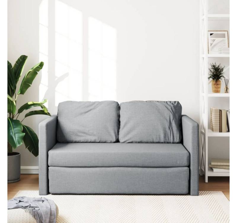 ZMH Sofa Bodensofa mit Schlaffunktion Grau/Schwarz 112x174x55 cm Stoff, Set 4 Teile, mit Relaxfunktion Whonzimmer von ZMH
