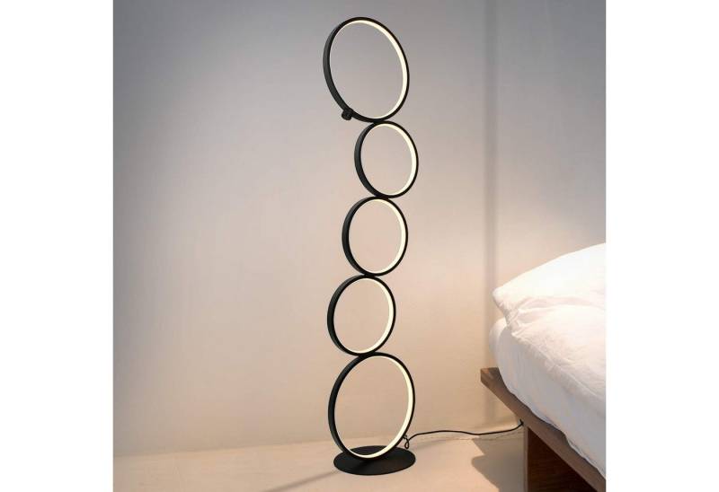 ZMH Stehlampe Wohnzimmer Dimmbar Helligkeit Standleuchte 33W Touch Switch 3000K, Augenschutz, Einfache Installtion, LED fest integriert, Warmweiß, 5-Flammig Ringförmige Schwarz Standlampe für Schlafzimmer ZMH Stehlampe Wohnzimmer Dimmbar Helligkeit Standleuchte 33W Touch Switch 3000K, Augenschutz, Einfache Installtion, LED fest integriert, Warmweiß, 5-Flammig Ringförmige Schwarz Standlampe für Schlafzimmer von ZMH