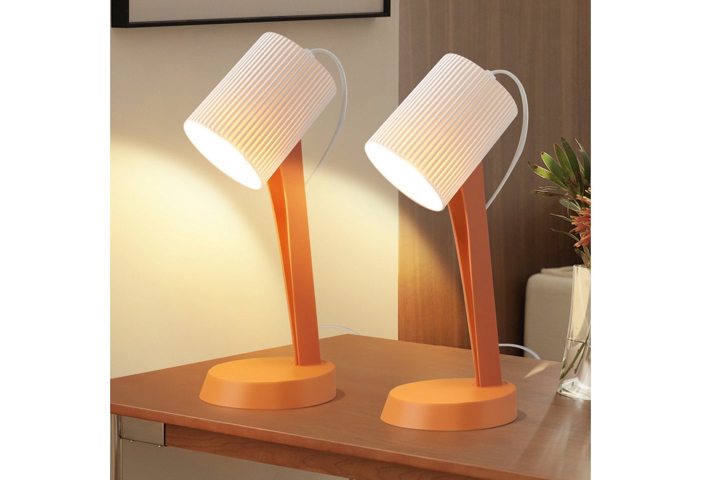 ZMH Tischleuchte Modern Landhausstil Tischlampe mit Kabel Wohnzimmer mit Kippschalter, HochwertigeDesign, ohne Leuchtmittel, 2er Set Kleine E14 Nachttischlampe für Esstisch Schlafzimmer ZMH Tischleuchte Modern Landhausstil Tischlampe mit Kabel Wohnzimmer mit Kippschalter, HochwertigeDesign, ohne Leuchtmittel, 2er Set Kleine E14 Nachttischlampe für Esstisch Schlafzimmer von ZMH