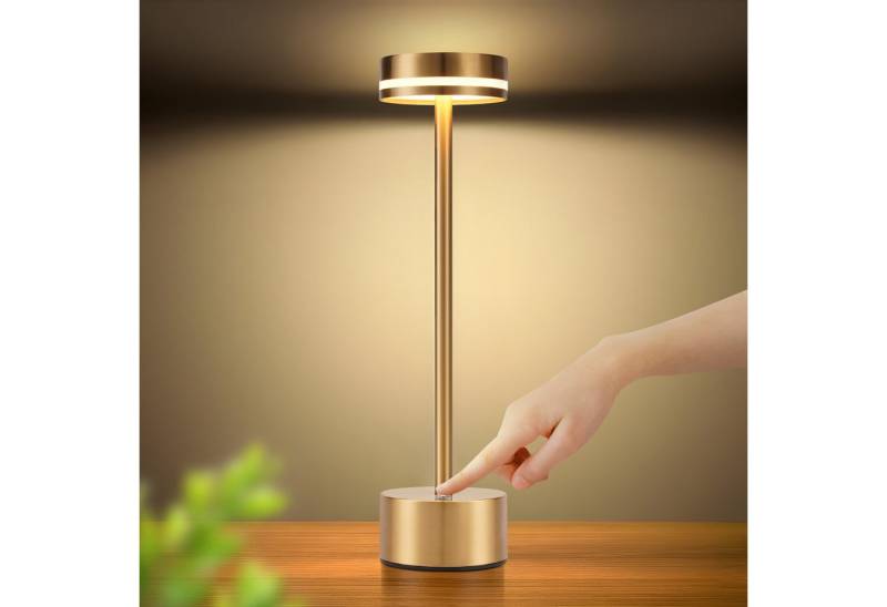 ZMH Tischleuchte Tischlampe Kabellos LED Nachttischlampe Akku Dimmbare, LED fest integriert, Tischlampe ZMH Tischleuchte Tischlampe Kabellos LED Nachttischlampe Akku Dimmbare, LED fest integriert, Tischlampe von ZMH
