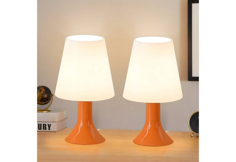 ZMH Tischleuchte mit Kabel - E14 Tischlampe 2ER Set Kleine Whonzimmerlampe Nachttisch, Einfache Installation, ohne Leuchtmittel, Moderne Landhausstil für Esstisch Schlafzimmer von ZMH