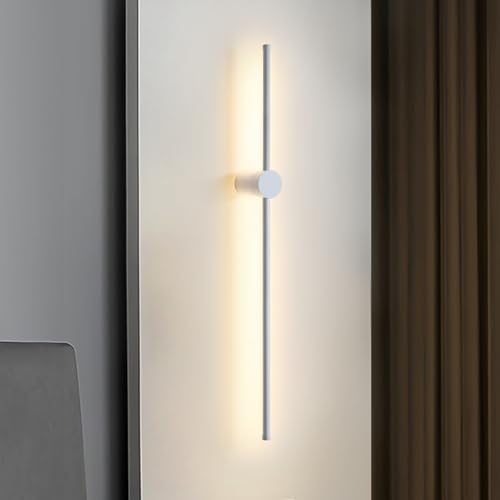 ZMH Wandleuchte Innen Wandlampe LED - 60CM Weiß Flurlampe Modern Design Treppenhauslampe Warmweiß 3000K Schwenkbar Wandbeleuchtung für Flur Treppenhaus Schlafzimmer Wohnzimmer Kinderzimmer von ZMH