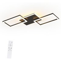 Gbly Deckenlampe Wohnzimmer led Deckenleuchte - Groß Schwarz Wohnzimmerlampe Decke Dimmbar mit Fernbedienung 63W Modern Schlafzimmerlampe Metall Gbly Deckenlampe Wohnzimmer led Deckenleuchte - Groß Schwarz Wohnzimmerlampe Decke Dimmbar mit Fernbedienung 63W Modern Schlafzimmerlampe Metall von ZMH