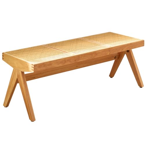 Farmhouse Indoor Wooden Living Room Dining Bench,Solid Wood Shoe Bench Entryway Benches,Rattanbank,Hockerbeine Aus Massivholz,Geeignet FüR Flure, Wohnzimmer, Schlafzimmer Und Das FußEnde Von Betten Farmhouse Indoor Wooden Living Room Dining Bench,Solid Wood Shoe Bench Entryway Benches,Rattanbank,Hockerbeine Aus Massivholz,Geeignet FüR Flure, Wohnzimmer, Schlafzimmer Und Das FußEnde Von Betten von ZMHPLKH