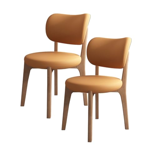 Moderne Esszimmerstühle, stühle esszimmer 2er-Set mit komfortablem Eichengestell, esstisch stühle im Mid-Century-Stil mit hochdichtem Schaumstoffbezug, für Küche und Wohnzimmer F 46*45*80CM von ZMHPLKH