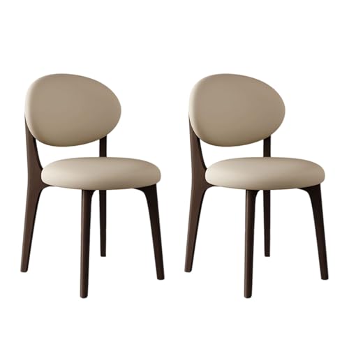 ZMHPLKH 2er Set Esszimmerstühle mit Eichenholzbeinen - Moderne Küchenstühle 2er Set mit gepolsterter Sitzfläche - für Küche & Wohnzimme 10 2pcs von ZMHPLKH