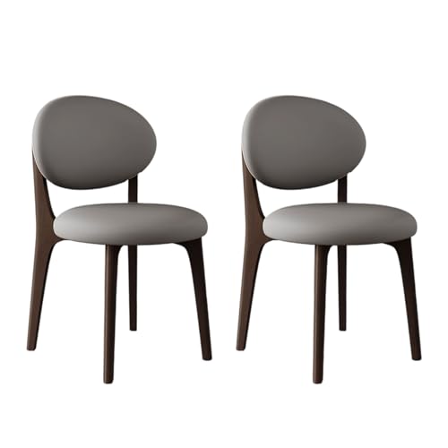 ZMHPLKH 2er Set Esszimmerstühle mit Eichenholzbeinen - Moderne Küchenstühle 2er Set mit gepolsterter Sitzfläche - für Küche & Wohnzimme 12 2pcs von ZMHPLKH
