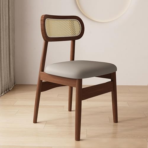 ZMHPLKH Esszimmerstühle 2/4er Set - Esszimmerstühle mit Eichenholzbeinen - Rückenlehne aus Massivholz-Rattan - Für Küche und Wohnzimmer (Höhe 32in) 10 4pcs von ZMHPLKH