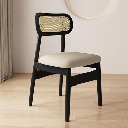 ZMHPLKH Esszimmerstühle 2/4er Set - Esszimmerstühle mit Eichenholzbeinen - Rückenlehne aus Massivholz-Rattan - Für Küche und Wohnzimmer (Höhe 32in) 4 2pcs von ZMHPLKH