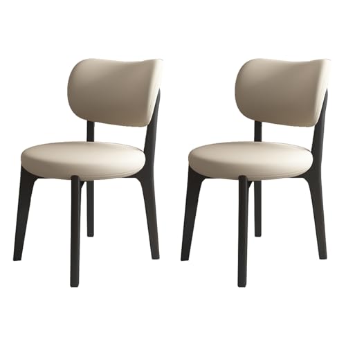 ZMHPLKH Esszimmerstühle 2er Set mit dicken Kissen, bequemer Esszimmerstuhl mit Beinen aus Massivholz – armlose Seitenstühle esstisch stühle für Küche und Wohnzimmer T 46 * 45 * 80CM von ZMHPLKH