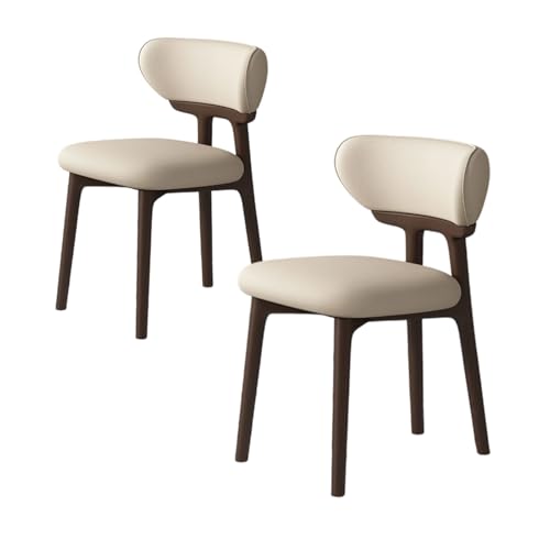 ZMHPLKH Esszimmerstühle 4er Set aus Massivholz - Bequeme holzstühle Esszimmer mit Lederstoff - 34 Farben Erhältlich 1 2pcs von ZMHPLKH