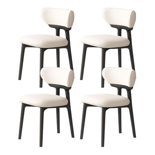 ZMHPLKH Esszimmerstühle 4er Set aus Massivholz - Bequeme holzstühle Esszimmer mit Lederstoff - 34 Farben Erhältlich 10 4pcs von ZMHPLKH