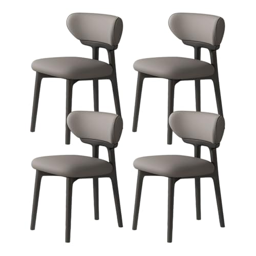 ZMHPLKH Esszimmerstühle 4er Set aus Massivholz - Bequeme holzstühle Esszimmer mit Lederstoff - 34 Farben Erhältlich 12 4pcs von ZMHPLKH