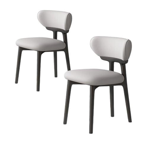 ZMHPLKH Esszimmerstühle 4er Set aus Massivholz - Bequeme holzstühle Esszimmer mit Lederstoff - 34 Farben Erhältlich 13 2pcs von ZMHPLKH