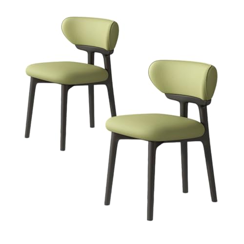 ZMHPLKH Esszimmerstühle 4er Set aus Massivholz - Bequeme holzstühle Esszimmer mit Lederstoff - 34 Farben Erhältlich 15 2pcs von ZMHPLKH