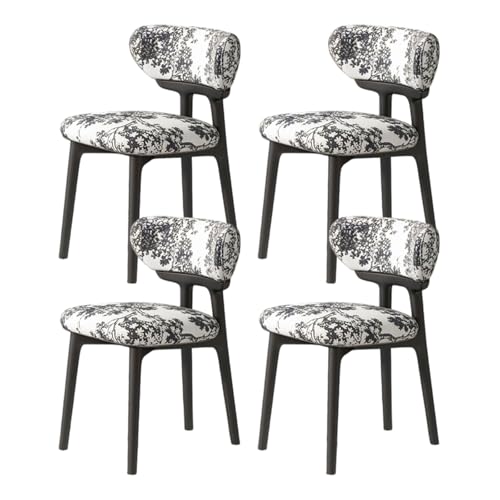 ZMHPLKH Esszimmerstühle 4er Set aus Massivholz - Bequeme holzstühle Esszimmer mit Lederstoff - 34 Farben Erhältlich 16 4pcs von ZMHPLKH