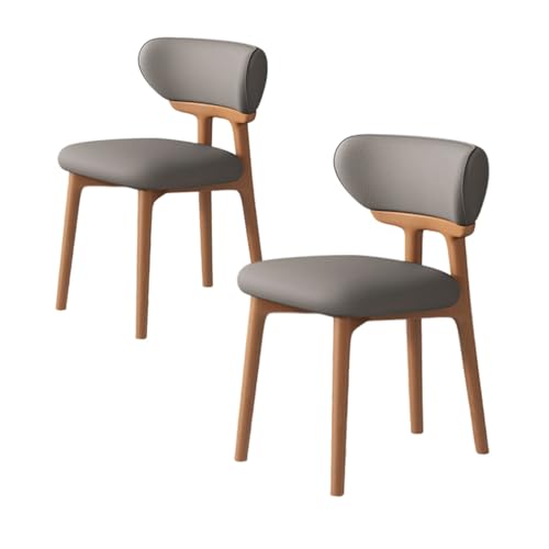 ZMHPLKH Esszimmerstühle 4er Set aus Massivholz - Bequeme holzstühle Esszimmer mit Lederstoff - 34 Farben Erhältlich 20 2pcs von ZMHPLKH