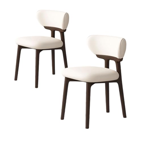ZMHPLKH Esszimmerstühle 4er Set aus Massivholz - Bequeme holzstühle Esszimmer mit Lederstoff - 34 Farben Erhältlich 3 2pcs von ZMHPLKH