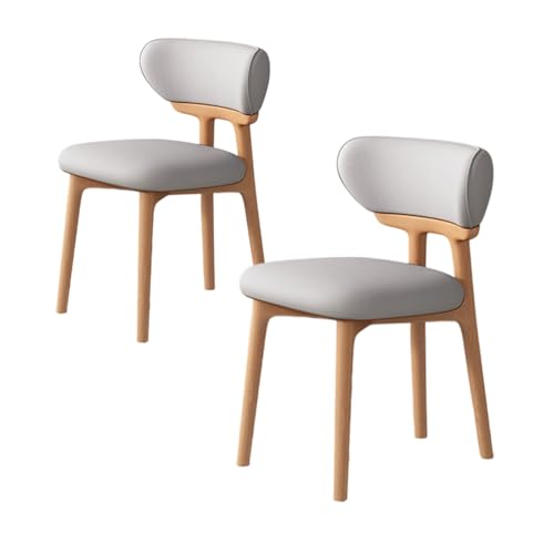ZMHPLKH Esszimmerstühle 4er Set aus Massivholz - Bequeme holzstühle Esszimmer mit Lederstoff - 34 Farben Erhältlich 30 2pcs von ZMHPLKH