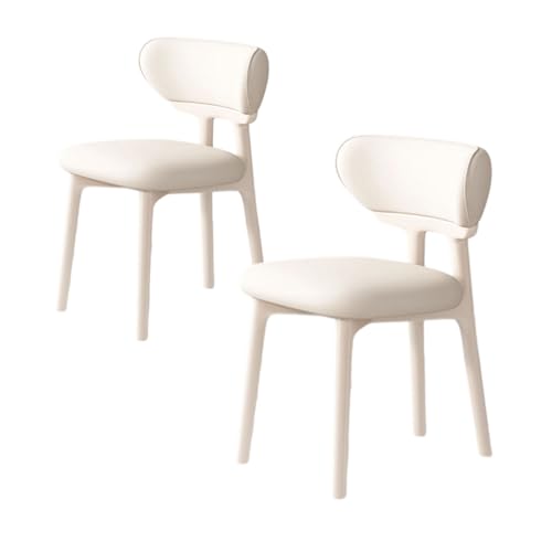 ZMHPLKH Esszimmerstühle 4er Set aus Massivholz - Bequeme holzstühle Esszimmer mit Lederstoff - 34 Farben Erhältlich 31 2pcs von ZMHPLKH
