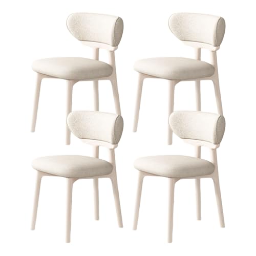 ZMHPLKH Esszimmerstühle 4er Set aus Massivholz - Bequeme holzstühle Esszimmer mit Lederstoff - 34 Farben Erhältlich 32 4pcs von ZMHPLKH