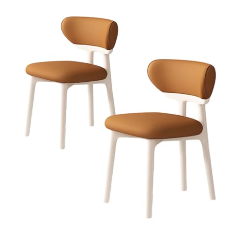 ZMHPLKH Esszimmerstühle 4er Set aus Massivholz - Bequeme holzstühle Esszimmer mit Lederstoff - 34 Farben Erhältlich 33 2pcs von ZMHPLKH