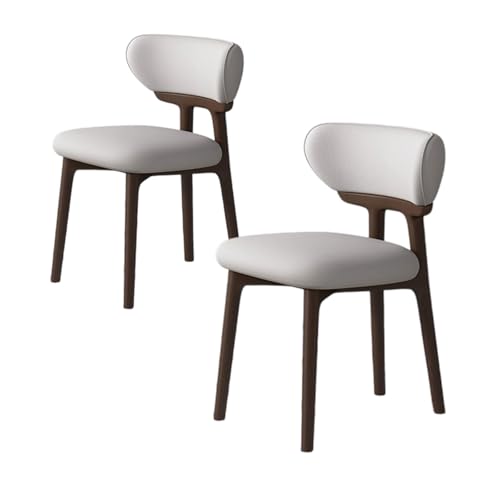 ZMHPLKH Esszimmerstühle 4er Set aus Massivholz - Bequeme holzstühle Esszimmer mit Lederstoff - 34 Farben Erhältlich 4 2pcs von ZMHPLKH