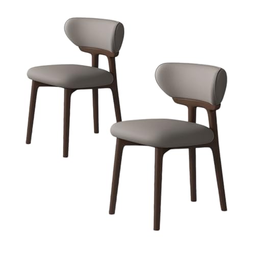 ZMHPLKH Esszimmerstühle 4er Set aus Massivholz - Bequeme holzstühle Esszimmer mit Lederstoff - 34 Farben Erhältlich 5 2pcs von ZMHPLKH